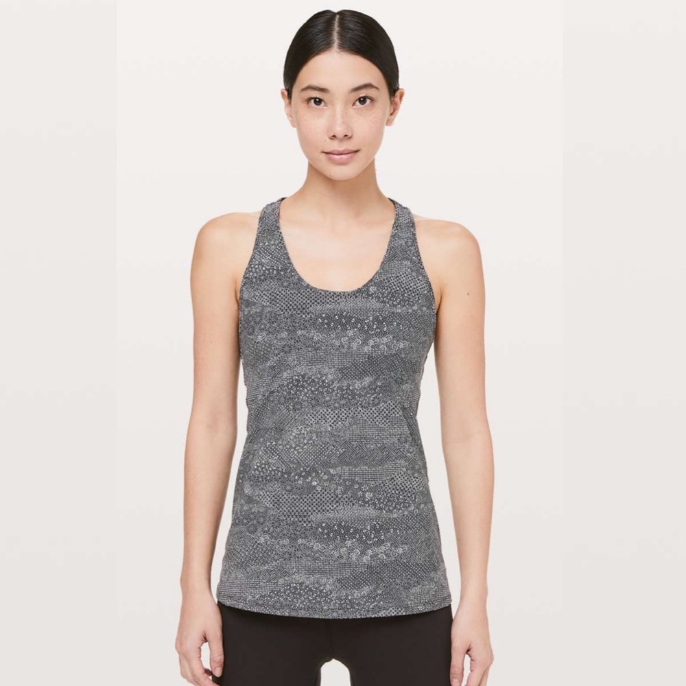 Lululemon Cool Racerback II in Meisai White Black